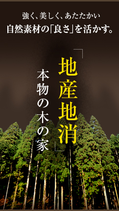 地産地消：本物の木の家